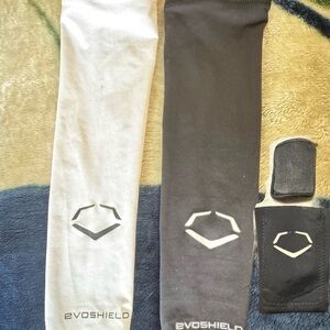 EvoShield White and Black Arm Sleeves